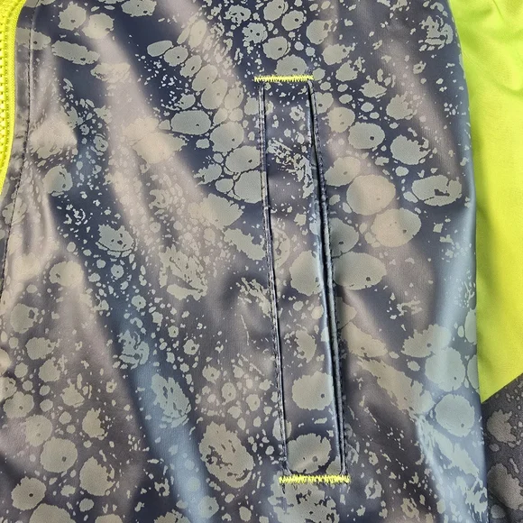 Cat & Jack Kids Hooded Dinosaur Rain Jacket with Neon Accents 5T - Picture 4 of 15